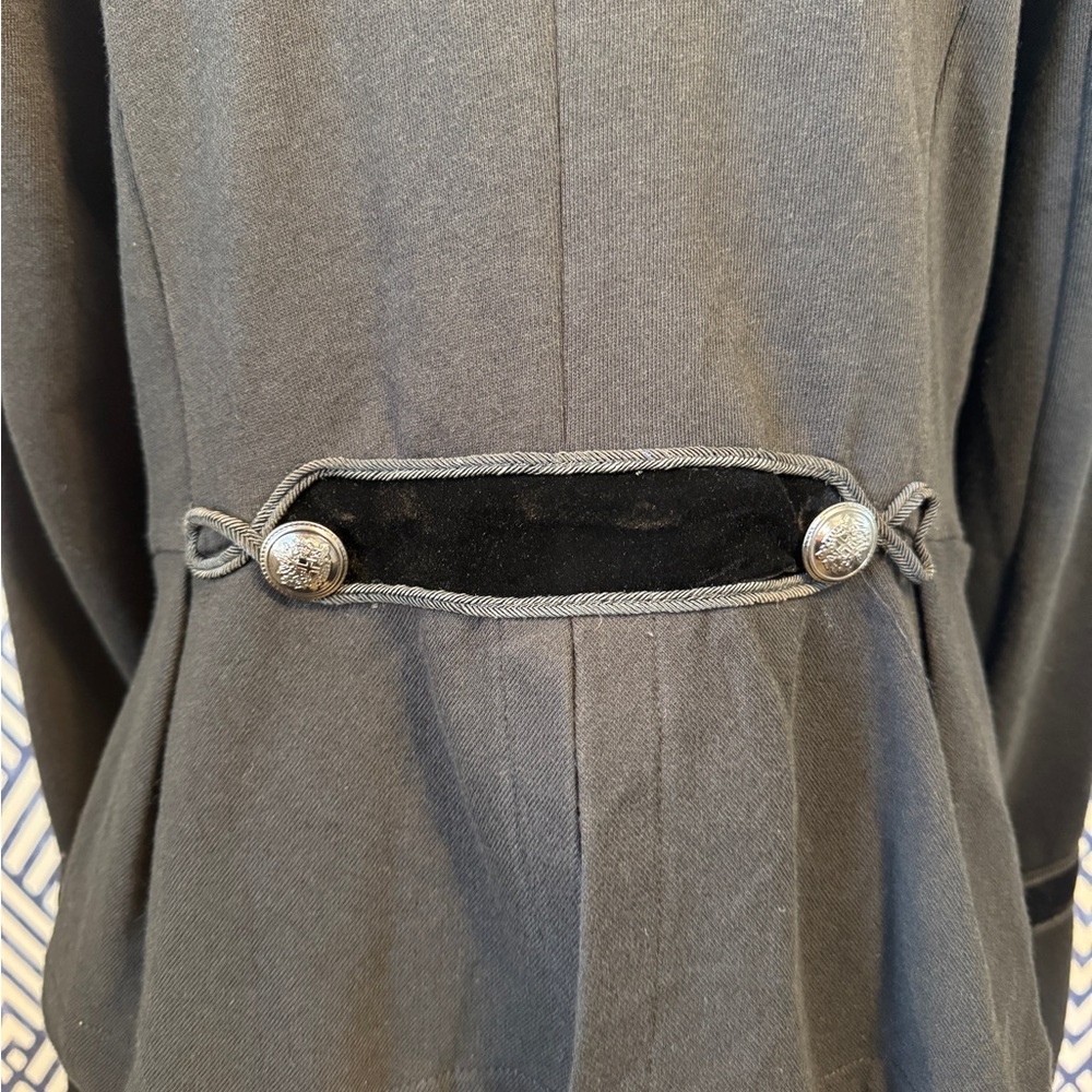Chic Black Military Style Jacket - Picture 5 of 8